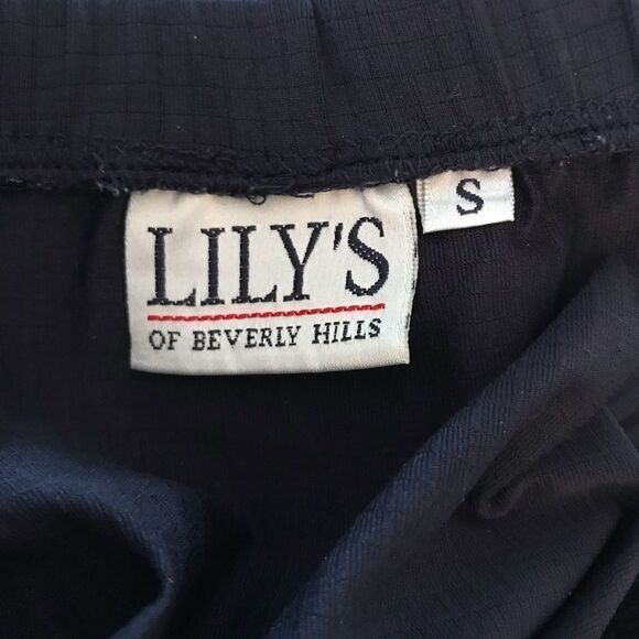 Lily’s of Beverly Hills navy elastic waist skirt Small. Lightweight - Picture 4 of 4